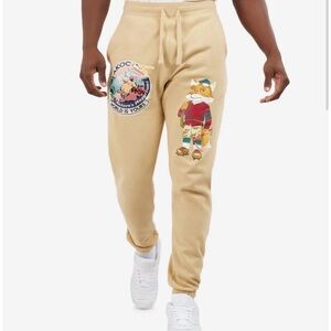 Tan Graphic Men's Pants AKOO